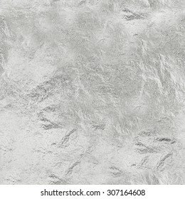 SEAMLESS Textur aus dünnem Blatt silbernem Hintergrund mit glänzender ungleichmäßiger Oberfläche aus glänzendem Metall. Hintergrund und Bildschirmhintergrund für verschiedene Designkonzepte