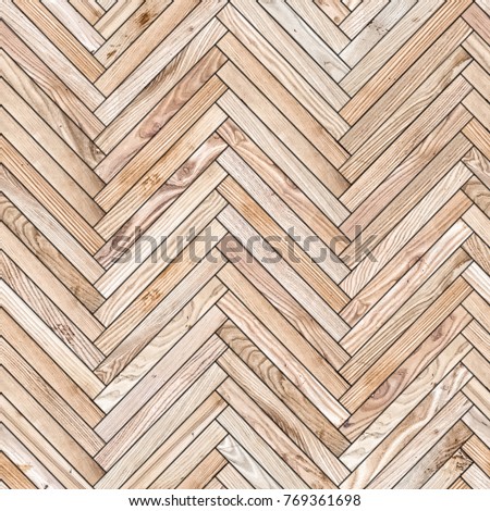 Seamless texture of wood parquet (herringbone). Floor natural pattern