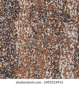Seamless tilable rust pattern with blue paint