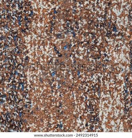 Seamless tilable rust pattern with blue paint