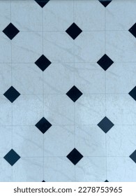 seamless tile pattern black white square