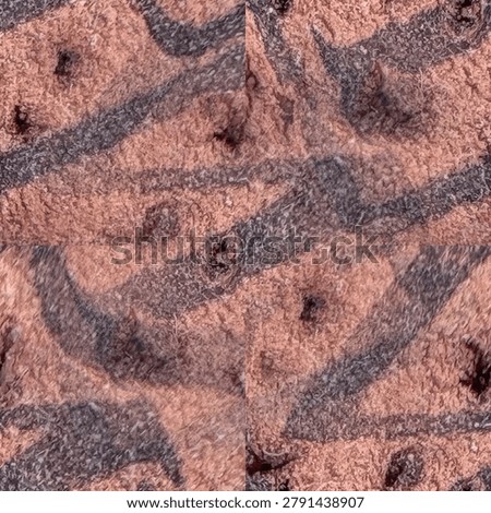 Seamless tileable texture of red cork, a natural cork surface ideal for backgrounds, design and 3D rendering