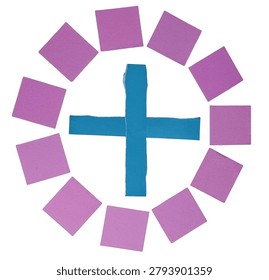 Seamless vector pattern of repeating purple diamonds with white zigzag lines, perfect for backgrounds and textiles