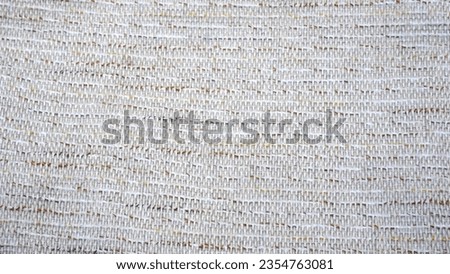 Seamless white gray woven linen texture background. French gray flax hemp fiber natural pattern. Organic fiber cover weave fabric surface material.