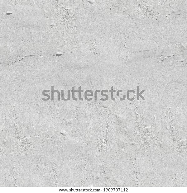 Seamless White Painted Concrete Wall Texture Stock Photo 1909707112 ...