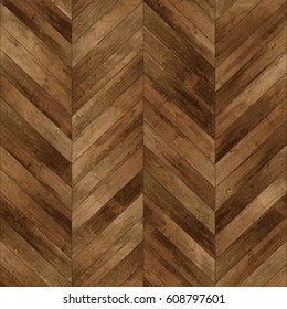 Seamless Wood Parquet Texture (chevron Old)