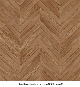 Seamless Wood Parquet Texture (chevron Brown)