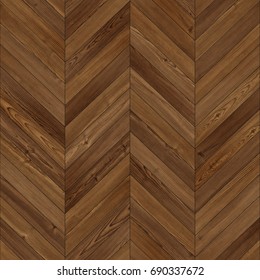 Seamless Wood Parquet Texture (chevron Brown)