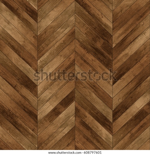 Seamless wood parquet
texture (chevron old)