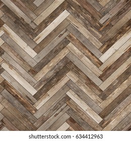 Seamless Wood Parquet Texture (herringbone Old)