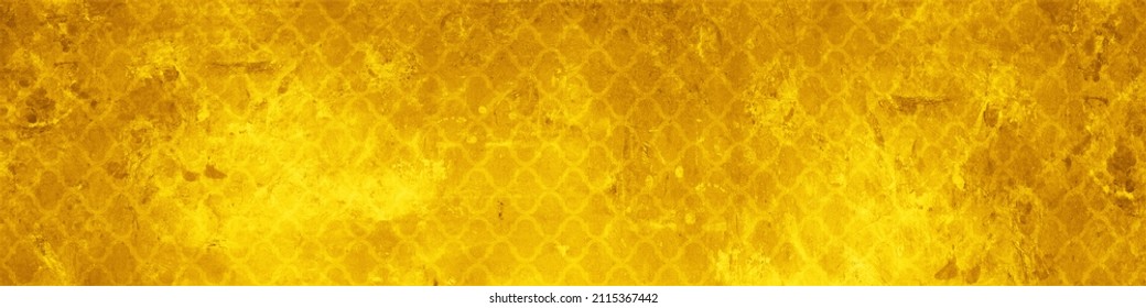 Seamless Yellow Cement Stone Concrete Paper Textile Wallpaper Texture Background Banner Panorama, With Diamond  Rhombus  Lozenge Shape Pattern Print