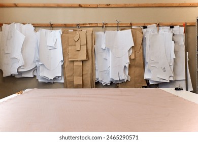 seamstress cut sew clothes designer atelier style fashion designer sewing business - Powered by Shutterstock