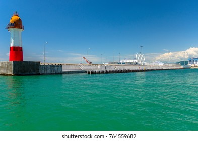 Seaport Of The City Of Sochi, Mayak, Russia, July 18, 2016