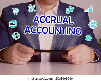 Search ACCRUAL ACCOUNTING button. Modern Bookkeeping clerk use internet technologies.  