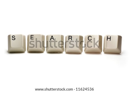 Search - computer keys, isolated on white