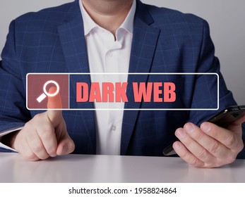 Search DARK WEB button. Modern Broker use cell technologies.  