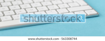 Search Engine Concept: Searching THINK BIG word on internet