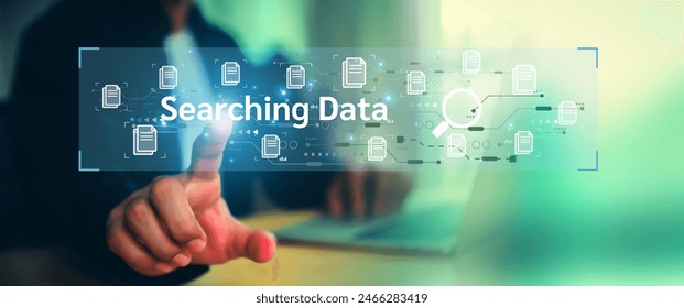 Search engine data document content management system and online file transfer download or sharing and database digital cloud drive storage service on computer network technology analytics concepts