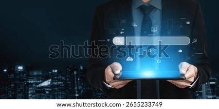 Search engine interface for accessing digital information and online data. Search engine finds data, search engine supports research, drives marketing, search engine improves SEO. Vouch