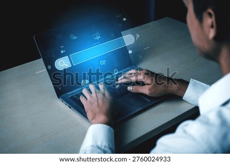 Search engine interface for accessing digital information and online data. Search engine finds data, search engine supports research, drives marketing, search engine improves SEO. Vouch