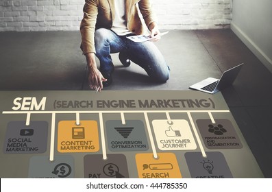 Search Engine Marketing Online Digital Concept