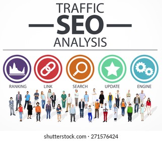 Search Engine Optimisation Analysis Information Data Concept