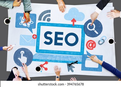 Search Engine Optimization Business Data Digital Concept