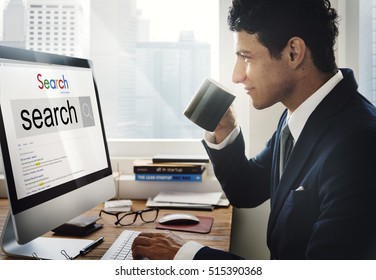 Search Engine Optimization Research Information Technology Concept
