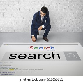 Search Engine Optimization Research Information Technology Concept