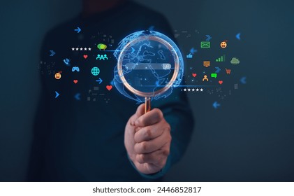 Search engine optimization, SEO, Searching High speed internet engine information, business people use smartphones to search for information in global network replication areas digital technology - Powered by Shutterstock - Get 15% off with code: PIKWIZARD15