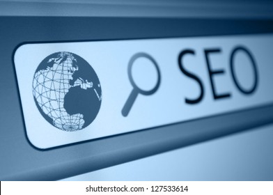 Search Engine Optimization - SEO Sign In Browser Window