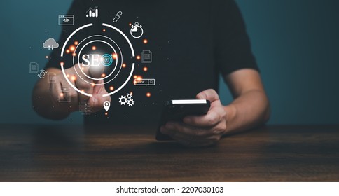 Search Engine Optimization(SEO) Technology for Mobile Phone, Smartphone, Computer, Web Page, Website, Social Media Ranking and Speed.