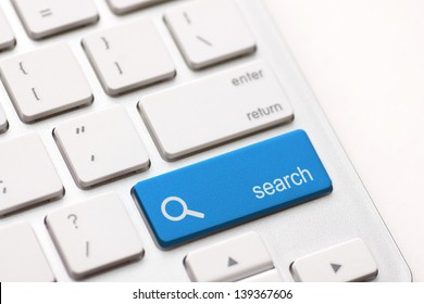 Search Enter Button Key On White Keyboard