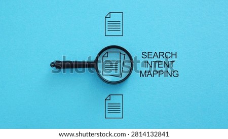 Search Intent Mapping Concept for Understanding User Queries, Content Strategy, Audience Targeting, Semantic Search Optimization, Intent Analysis, AI Search, SEO Performance and Digital Marketing