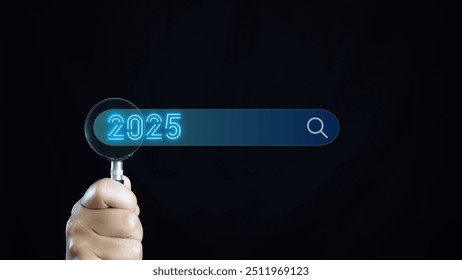 Searching Browsing Internet Data Information with blank search bar.SearchEngine Optimization SEO Networking Concept.2025