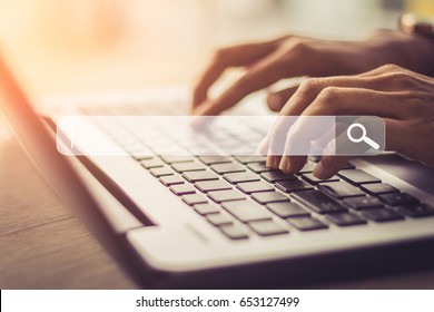 Searching Browsing Internet Data Information Networking Concept / soft focus picture / Vintage concept - Shutterstock ID 653127499