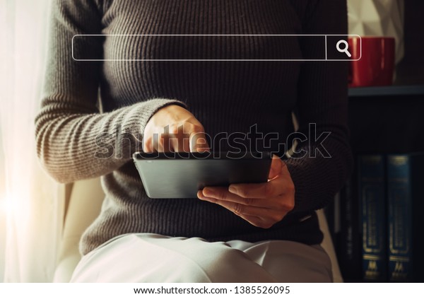 Searching Browsing Internet Data Information Blank Stock