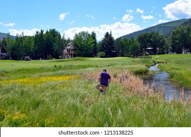 Searching For Lost Golf Ball In Vail Colorado