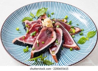 Seared Bonito Sashimi Japanese Raw Fish Stock Photo 2200655615 ...