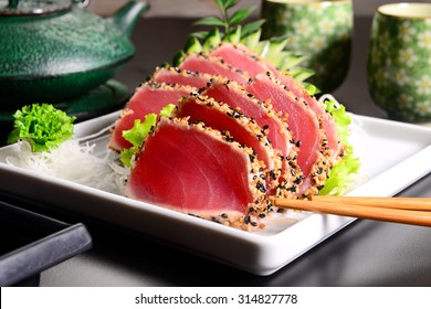 Seared Tuna Sashimi