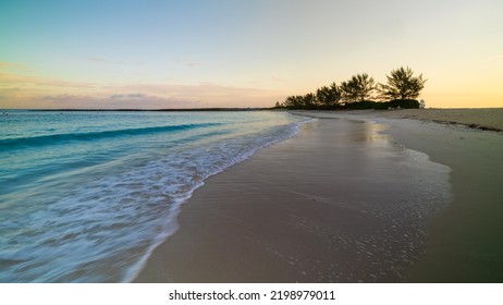 A Seascape Of A Beach In Nassau Bahamas