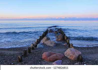 Seascape At Dawn As Burial At Sea Concept