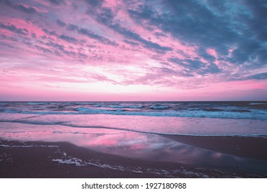 Seascape, early morning, sunrise over sea. Nature landscape - Powered by Shutterstock