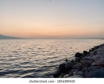 seascape and large stones combined with sunset - Shutterstock ID 1856389420