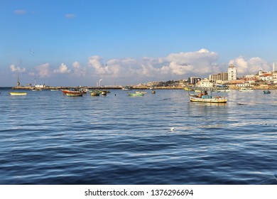 A Seascape Photo Of Gaza City Seaport.
Gaza - Palestine.