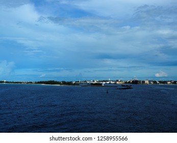 Seascape at the port of Nassau, The Bahamas