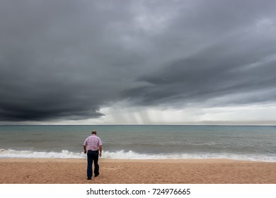 Seascape of Quarteira beach, Portugal - Powered by Shutterstock