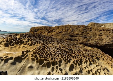 Seascape Weathering On Sandstone Rock