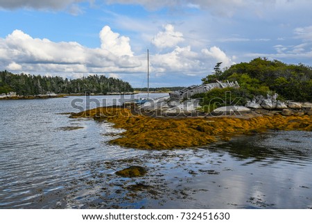 Similar – Foto Bild Masten von Segelbooten, dahinter. Kirche