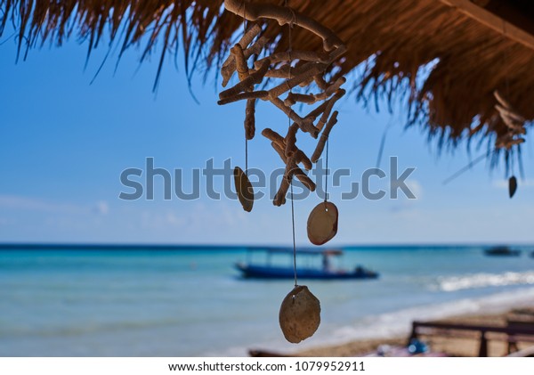 Seashells Hanging On Strings Decoration Hanging Stock Photo Edit